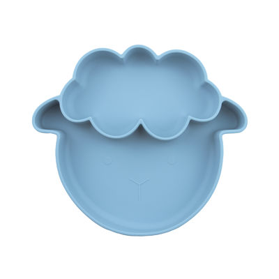 کیفیت  Multiple Colors Non Slip Toddler Silicone Plates With Sheep Style Suction Type کارخانه