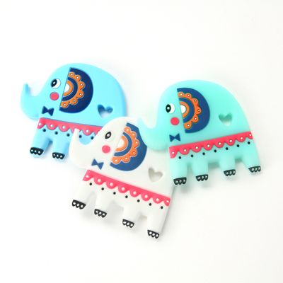 کیفیت  Elephant Food Grade Silicone Baby Teether BPA Free With Customize Logo کارخانه