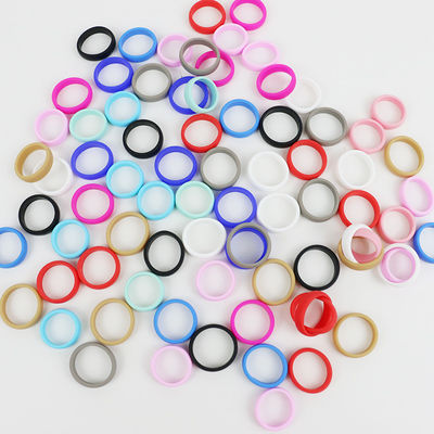 کیفیت  BPA Free Food Grade Silicone Rubber O Rings Chewable For Children Girls کارخانه