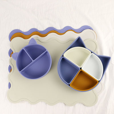 قطره شکل سیلیکون طعام ، سیلیکون قطره شکل گربه قاشق غیر سمی بدون BPA