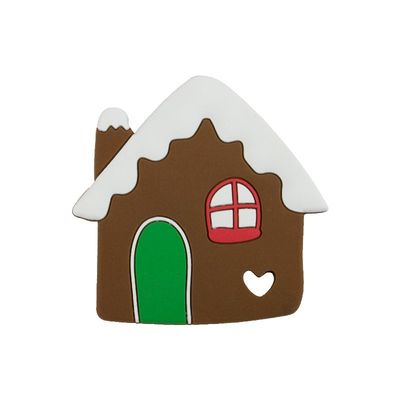 کریسمس نان زنجفیلی مرد نرم دندان سیلیکونی رنگارنگ برای دندان درآوردن نوزاد