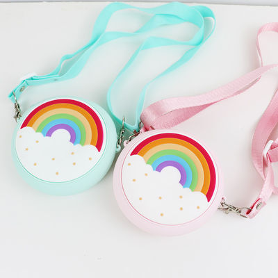 کیف شانه سیلیکونی سفارشی Mini Rainbow برای کودک کودک