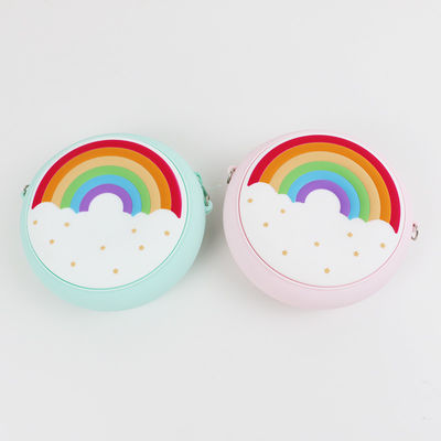 کیف شانه سیلیکونی سفارشی Mini Rainbow برای کودک کودک