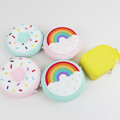 کیف شانه سیلیکونی سفارشی Mini Rainbow برای کودک کودک