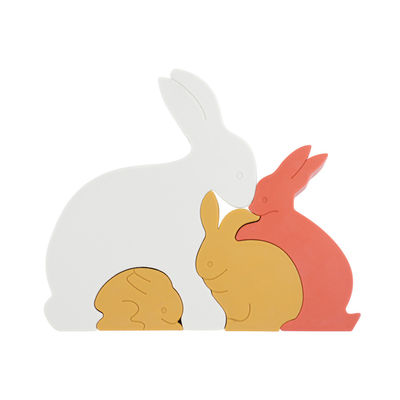 Bunny Rabbit سیلیکونی پازل اره منبت کاری اره مویی کودک نوپا سازگار با محیط زیست برای نوزاد
