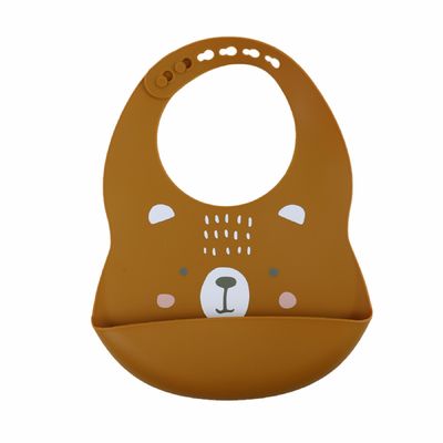 BPA نرم سیلیکونی بیب کودک مقاوم در برابر آب با چاپ الگوی حیوانات