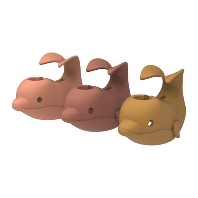 پوشش ایمنی شیر وان حمام سیلیکونی شکل حیوانات Safe Soft for Baby