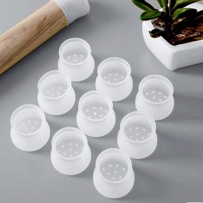 سیلیکون سفارشی ساخته شده دوستدار محیط زیست، محافظ پای صندلی سیلیکونی نرم لاستیکی