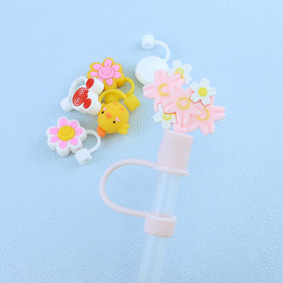 غیر سمی مواد مختلف با اندازه نی / Sippy Topper پوشش نی سیلیکونی را جذاب می کند