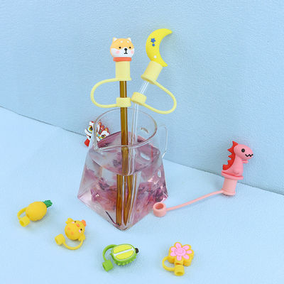 غیر سمی مواد مختلف با اندازه نی / Sippy Topper پوشش نی سیلیکونی را جذاب می کند