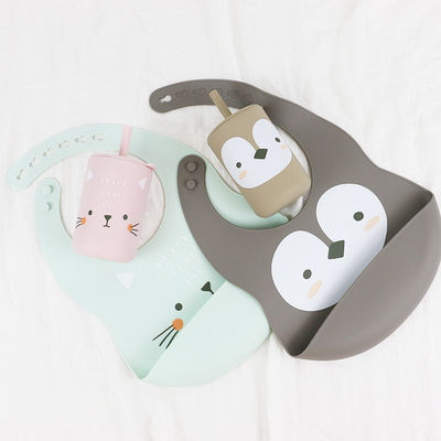 OEM Baby Feeding Bib - یک قطعه در یک کیسه پولی برای نوزادان و نوزادان تغذیه سیلیکون