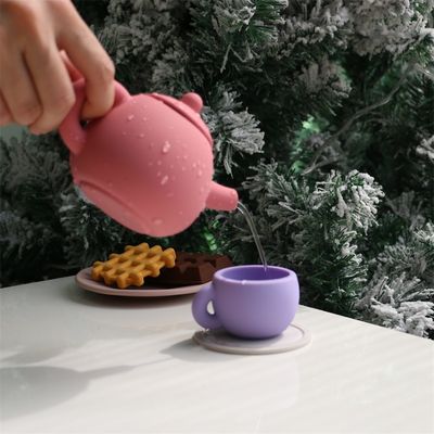 آخرین اسباب بازی های بچه ها BPA رایگان مواد غذایی درجه 17pcs مجموعه سیلیکون فنجان قاشق ساحل دسر چایخوری کیت اسباب بازی