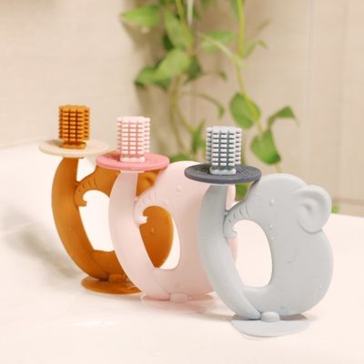 سیلیکون بدون BPA بافت نرم آسان برای نگه داشتن کمک می کند با تسکین درد دندان بهترین اسباب بازی های دندان نوزاد