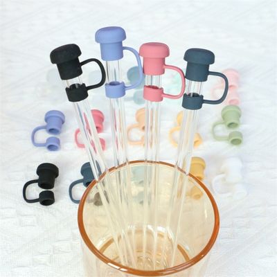 غیر سمی سفارشی ساخته شده سیلیکون کاه پوشش Toppers کلاه کلاه برای Tumblers کاه
