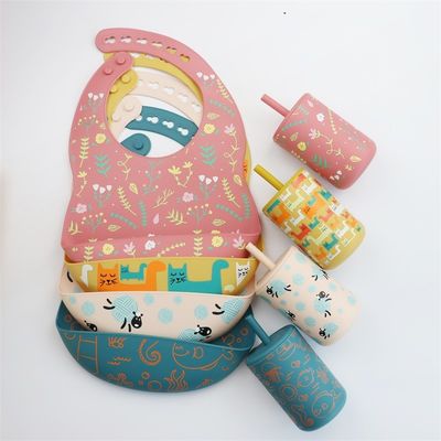 ظرفیت 200 میلی لیتر سیلیکون Sippy Cup با کاه با دوام بالا