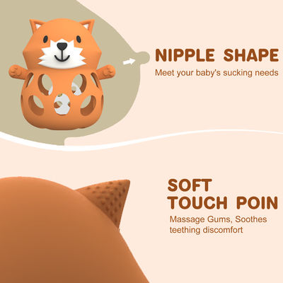 PAISEN BPA Free Animal Baby Teething Toy Food Grade Silicone Teething Mitten Anti Dropping Wrist Hand Teethers اسباب بازی های جویدن نوزاد