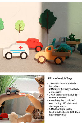 اسباب بازی های نرم سیلیکون مونتسوری ماشین و هواپیما ️ اسباب بازی های غیر سمی برای کودکان