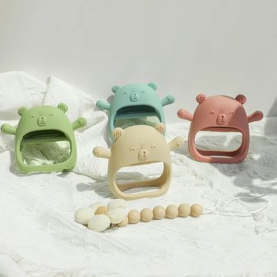 PAISEN سفارشی نرم Teether اسباب بازی دستکش دندان زدن نوزاد تازه متولد شده BPA رایگان کودک سیلیکون دستکش دندان زدن برای نوزادان