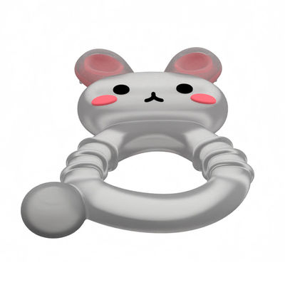 2025 کارخانه خرگوش طراحی زیبا شفاف حس آیس کریم یخچال سیلیکون شیرخوار آب پر شده Teether