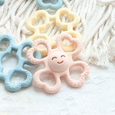 PAISEN BSCI Rattle Baby Teether Ball Toy BPA Free Silicone Soft Ball آسان برای نگه داشتن دندانهای نوزادان 6 ماه و بیشتر