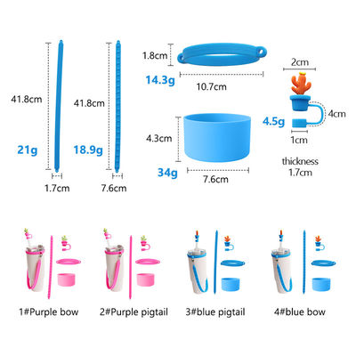 دستگیره سیلیکون لنیارد سفارشی Sling برای Tumbler شخصی ضد لغزش لیبل لیوان Sippy بطری آب حمل لوازم جانبی بند بند
