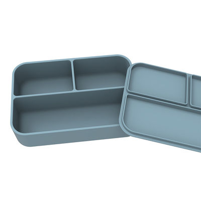 ظرف ناهار سالاد سیلیکونی درجه غذایی قابل استفاده مجدد بدون BPA مایکروویو عملکرد ضد لغز امن 0-1L ظرفیت