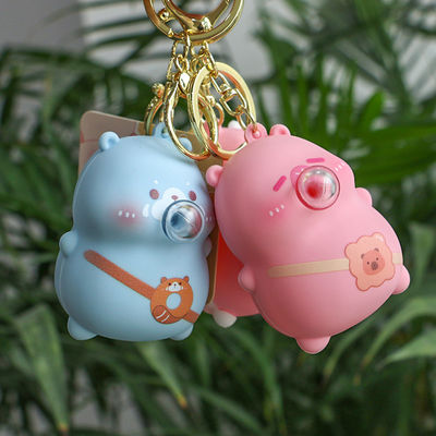 سیلیکون کپیبارا Keychain Pendant Decompression Squeeze Bags Ornament Stress Relief Vent Toy 80g برای مواد سیلیکونی
