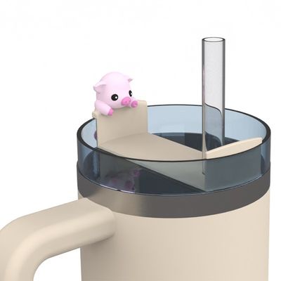 پوشه هاي خوشگلي از کاه سيليكوني حيوانات و لوازم جانبي بطري