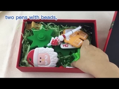 اسباب بازی های سیلیکونی کودک درجه غذای OEM سازگار با محیط زیست برای چیدن درخت کریسمس