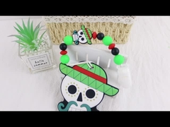 کلاه جادوگران هالووین سیلیکونی دندان کودک رنگارنگ برای تسکین درد دندان درآوردن